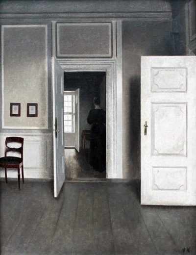 Strandgade Interior 30 de Vilhelm Hammershøi